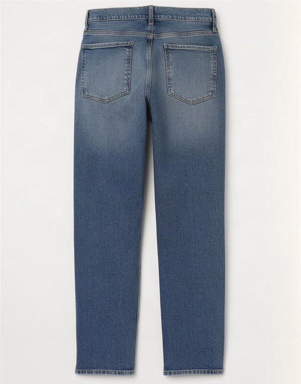 Mango Womens High Rise Slim Jeans Reino Unido 8 Pequeno W26 L27 Algodão Azul