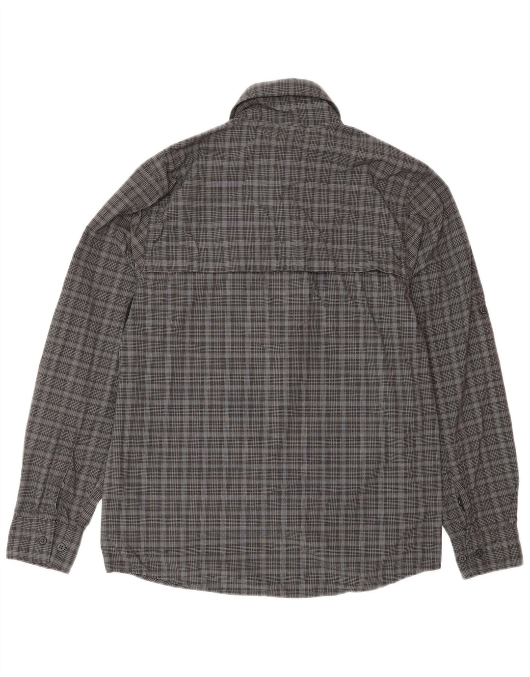 Camisa masculina THE NORTH FACE pequena cinza xadrez nylon