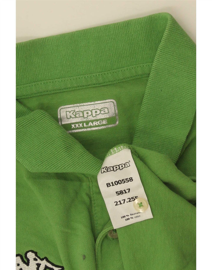 Camisa polo masculina Kappa 3XL algodão verde