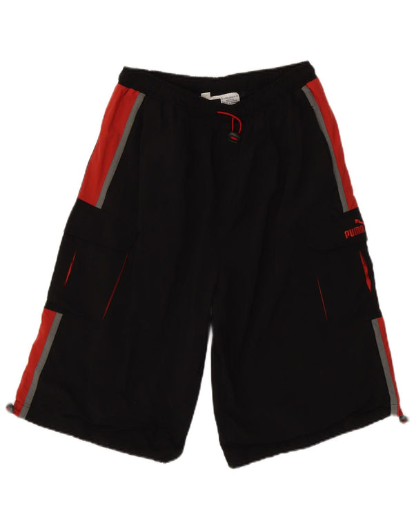 Shorts esportivos Bermuda masculina Puma 15-16 anos XL preto colorblock nylon