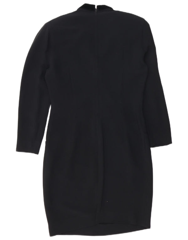 Vestido bainha feminino de manga comprida Les Copains IT 44 médio preto