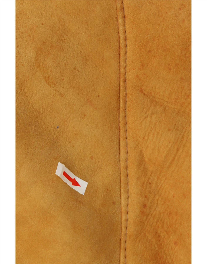Jaqueta masculina vintage de shearling IT 50 grande shearling bege