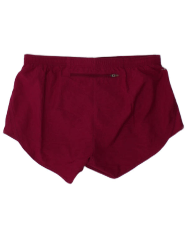 Shorts esportivos femininos Nike Dri Fit UK 10 pequeno rosa poliéster
