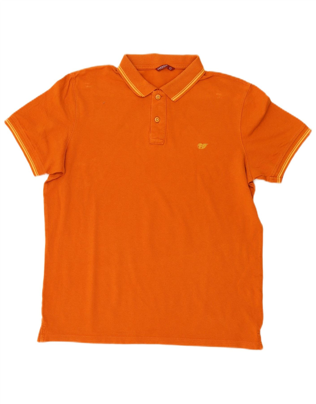 Camisa polo masculina CARRERA grande algodão laranja