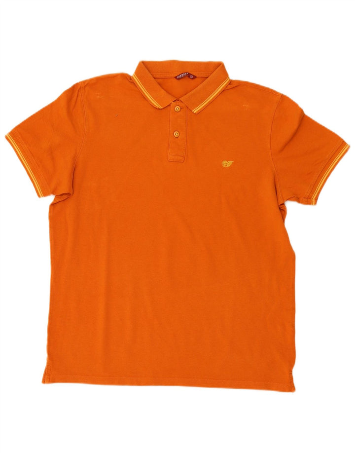 Camisa polo masculina CARRERA grande algodão laranja