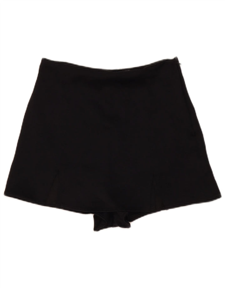 Zara Womens Skort UK 10 Pequeno Preto Viscose