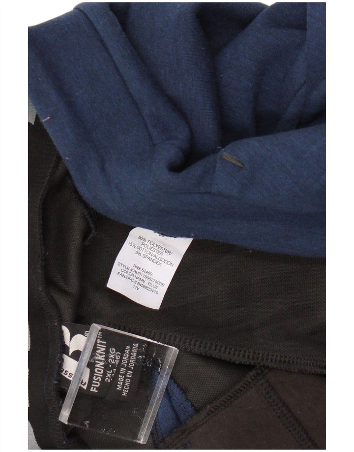 Russell Athletic Mens Fato de Treino Calças Basculadores 2XL Poliéster Azul Marinho