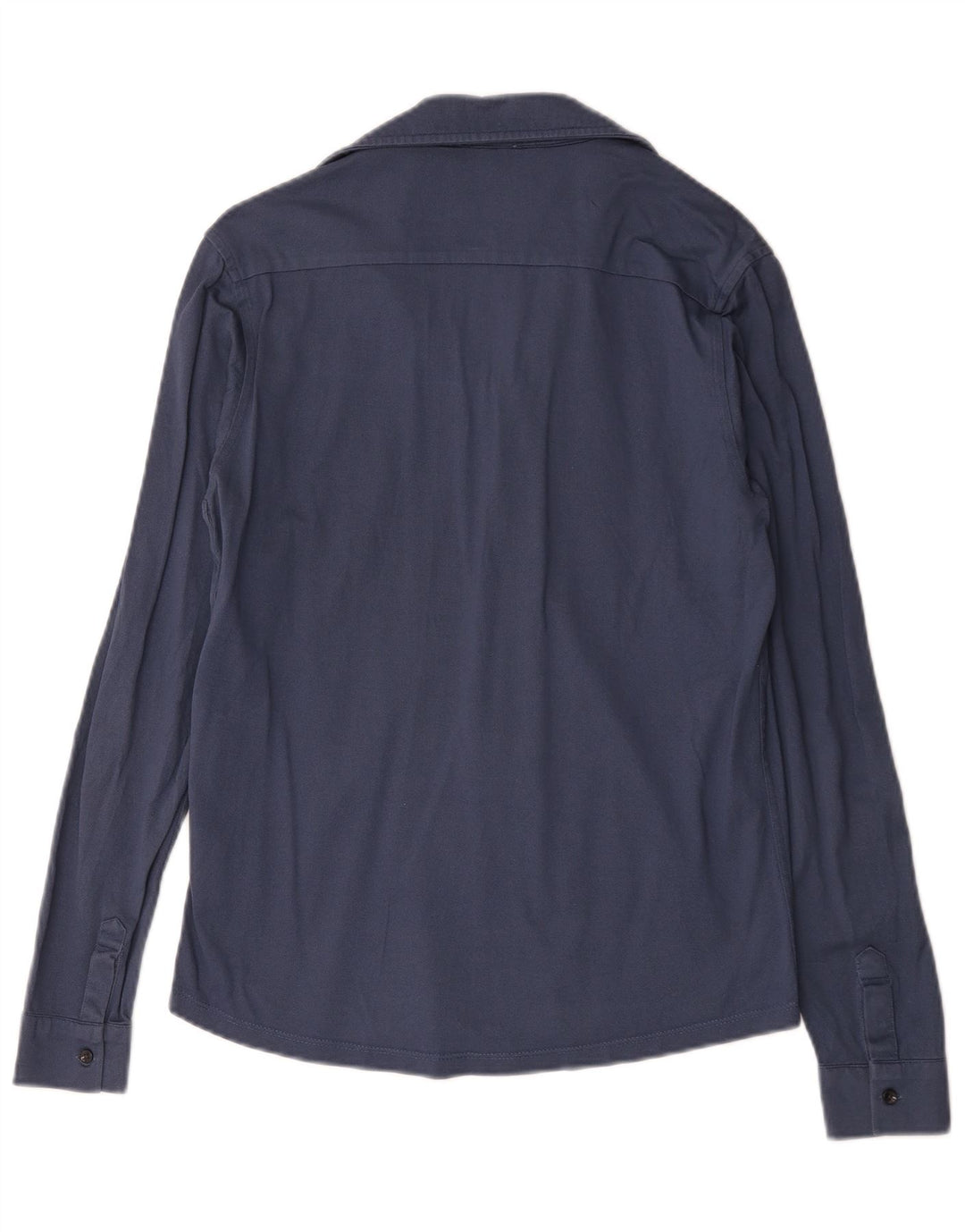Camisa masculina Reiss pequena algodão azul
