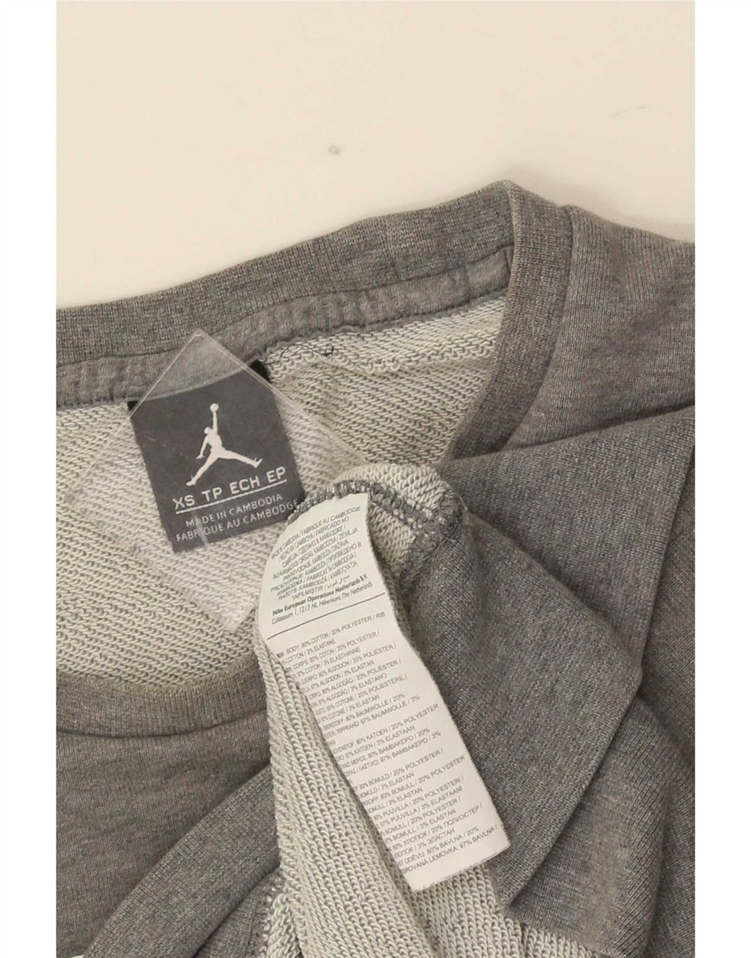 Nike Mens Graphic Moletom Jumper XS Cinza Algodão