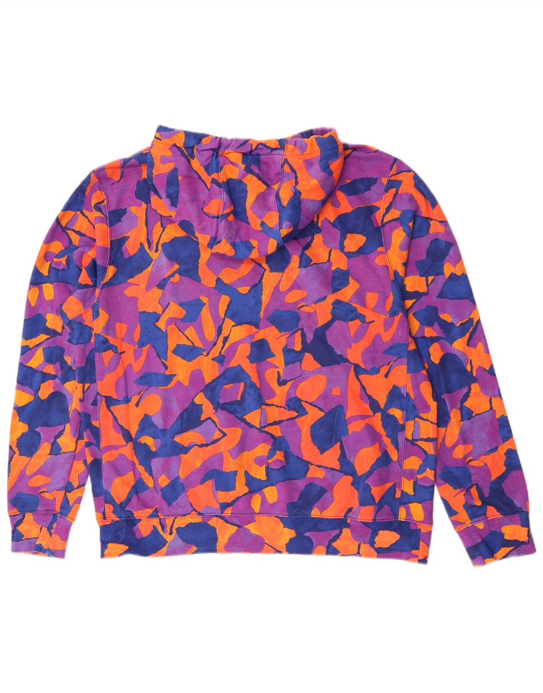 Nike Mens Hoodie Jumper Grande Algodão Geométrico Multicolorido