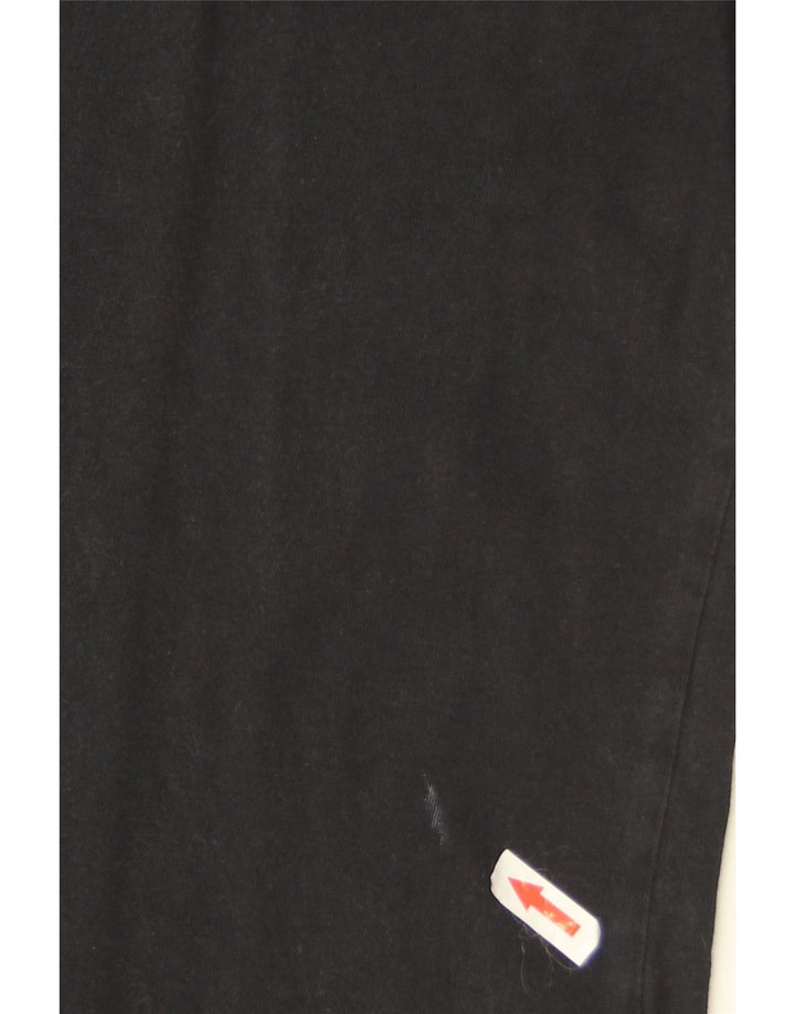 Camiseta Nike masculina Swoosh gráfica top médio algodão preto