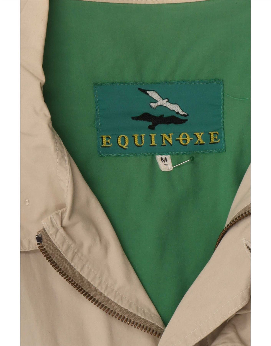 Jaqueta bomber masculina vintage UK 38 algodão bege médio