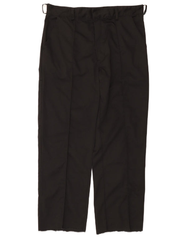 Calças Chino retas masculinas Dickies W36 L29 poliéster preto