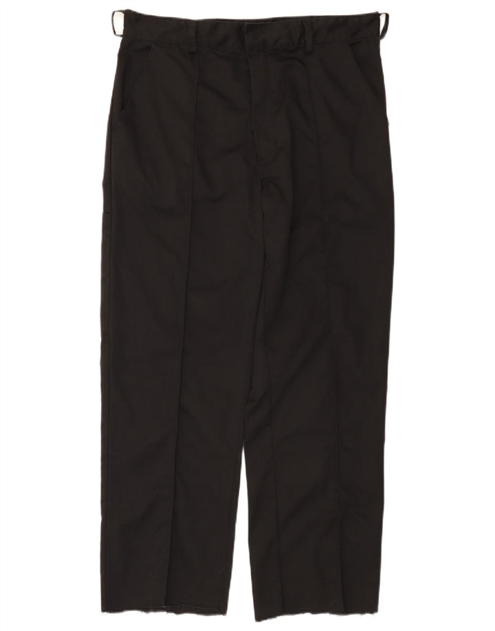 Calças Chino retas masculinas Dickies W36 L29 poliéster preto