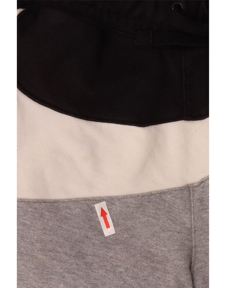 Shorts esportivos masculinos Nike médio cinza colorblock algodão