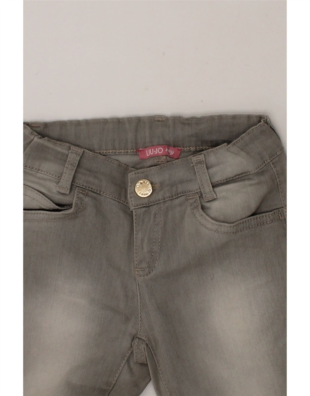 LIU JO Girls Slim Jeans 4-5 Years W20 L19 Grey Cotton Vintage Liu Jo and Second-Hand Liu Jo from Messina Hembry 