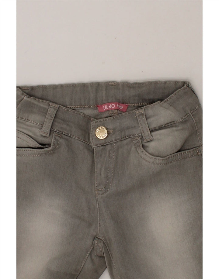LIU JO Girls Slim Jeans 4-5 Years W20 L19 Grey Cotton Vintage Liu Jo and Second-Hand Liu Jo from Messina Hembry 