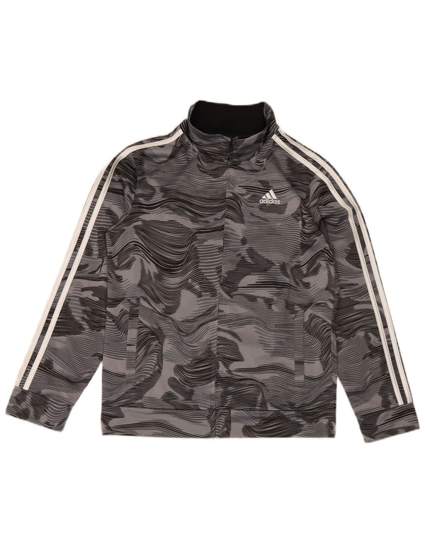 Jaqueta Adidas Meninos Treino Top 14-15 Anos Grande Camuflagem Cinza