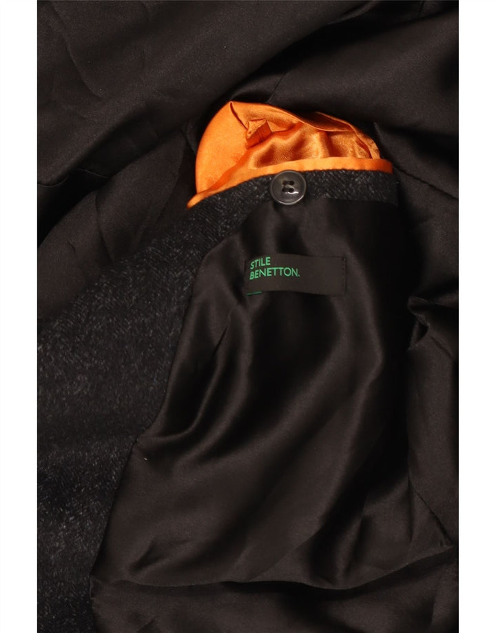 Sobretudo masculino Benetton UK 36 pequeno cinza