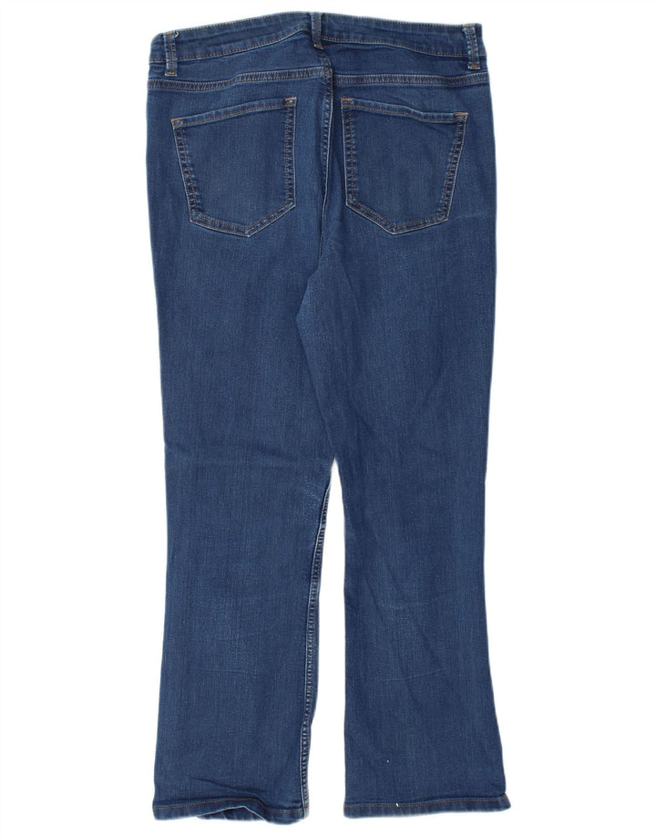Marks & Spencer Feminino The Eva Bootcut Jeans Reino Unido 14 Grande W32 L27 Azul