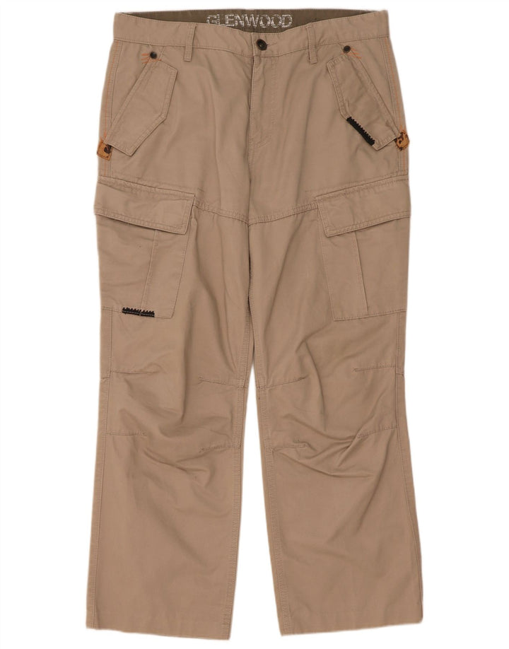 Calça cargo reta masculina Southern W36 L29 bege