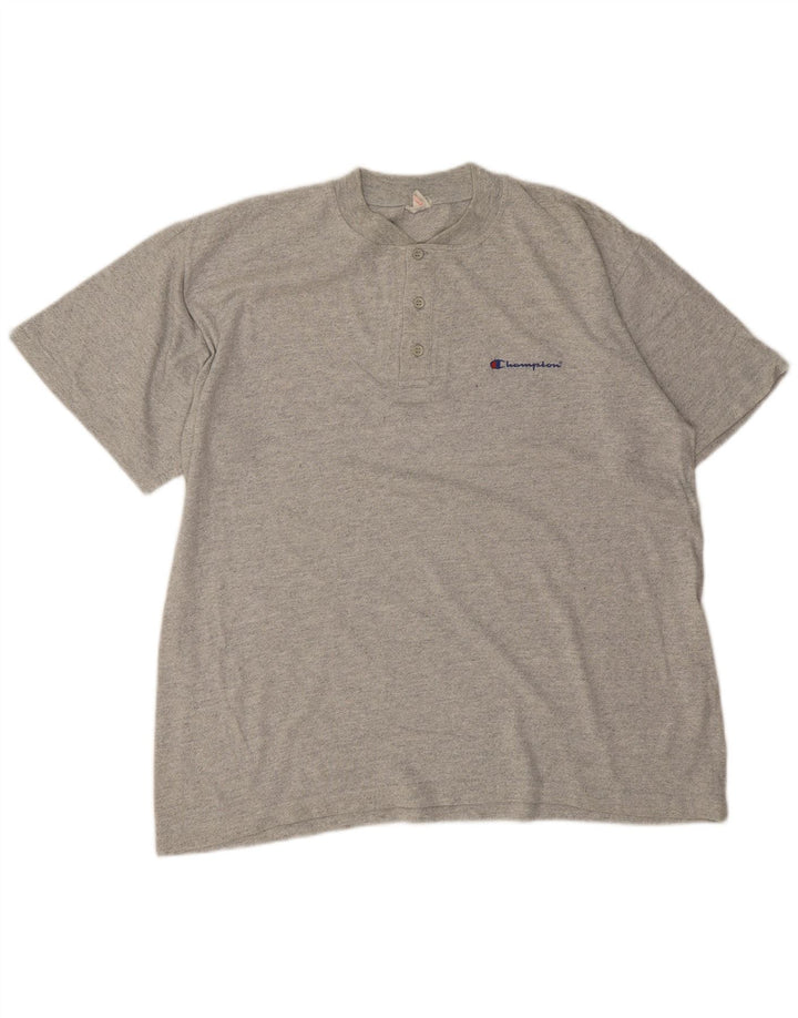 Camiseta masculina CHAMPION Top XL algodão cinza