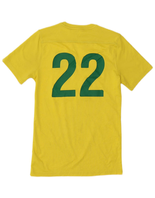 Camiseta Nike Mens Laurel Park FC Slim Fit Graphic Top Pequeno Amarelo