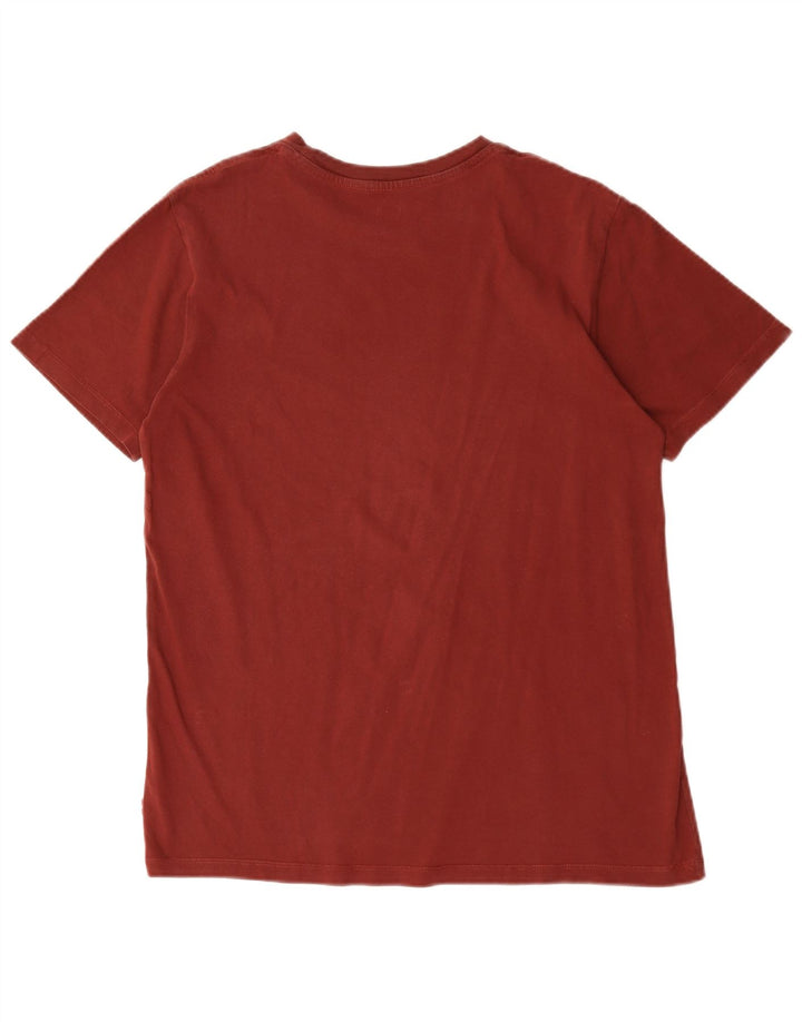 Camiseta gráfica masculina Levi's Top médio algodão Borgonha