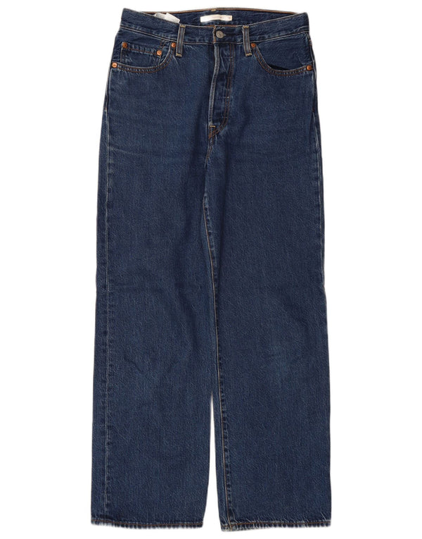 LEVI'S Mens Ribcage Straight Jeans W28 L29 Azul Algodão