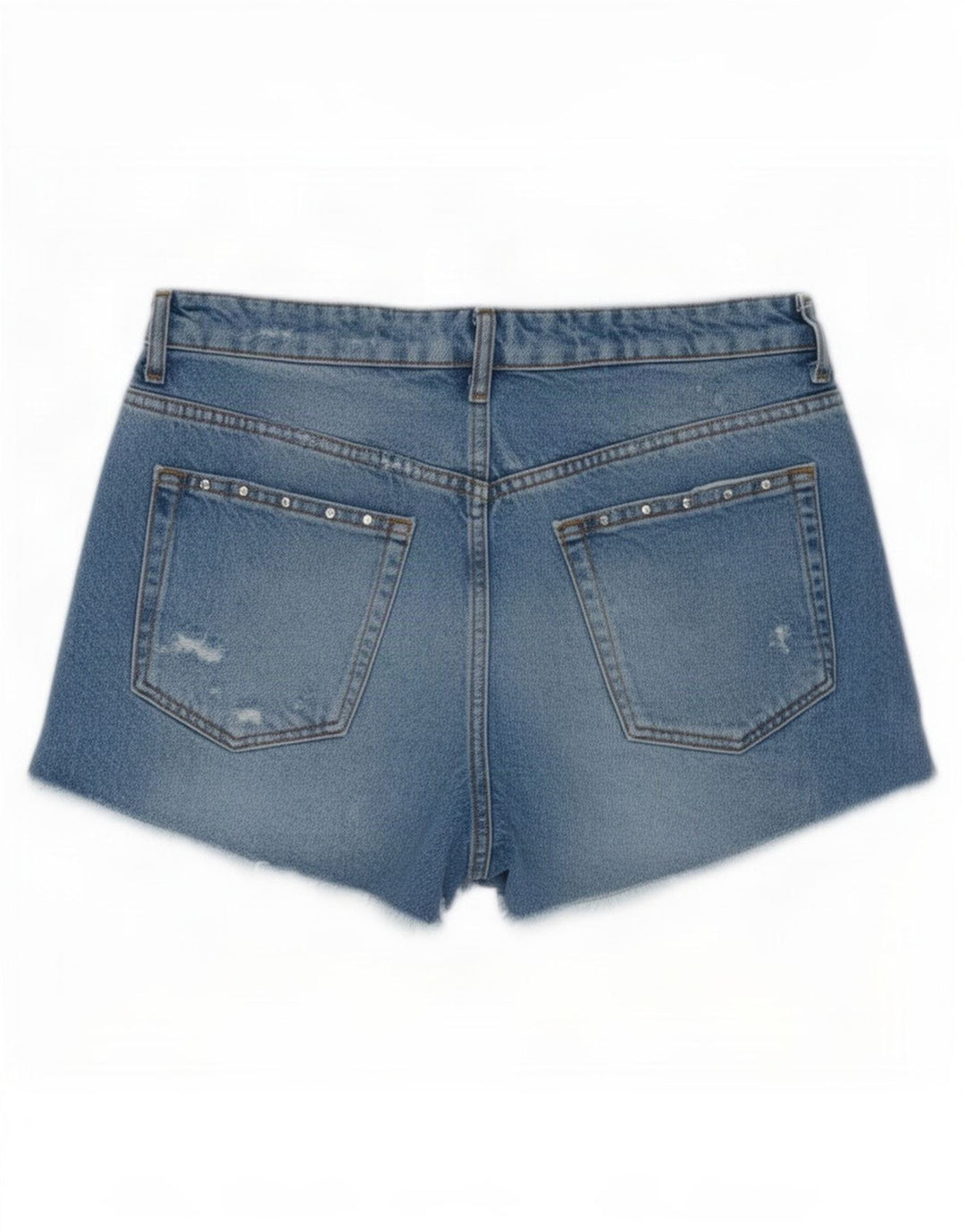 Shorts jeans feminino Zara EU 38 pequeno W28 azul
