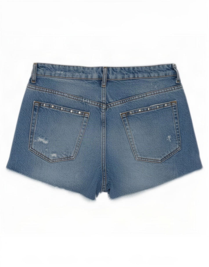 Shorts jeans feminino Zara EU 38 pequeno W28 azul
