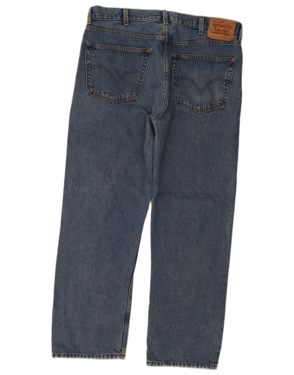 Calça jeans masculina Levi's 505 Regular Fit Straight W38 L30 Azul Algodão