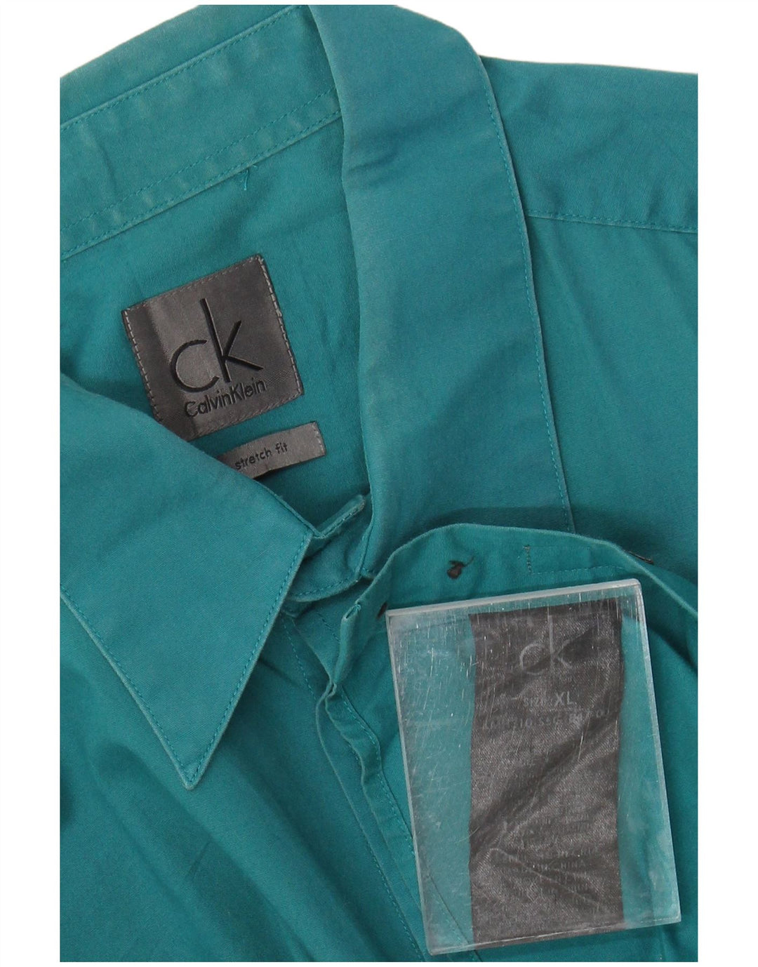 Camisa elástica masculina CALVIN KLEIN XL algodão verde