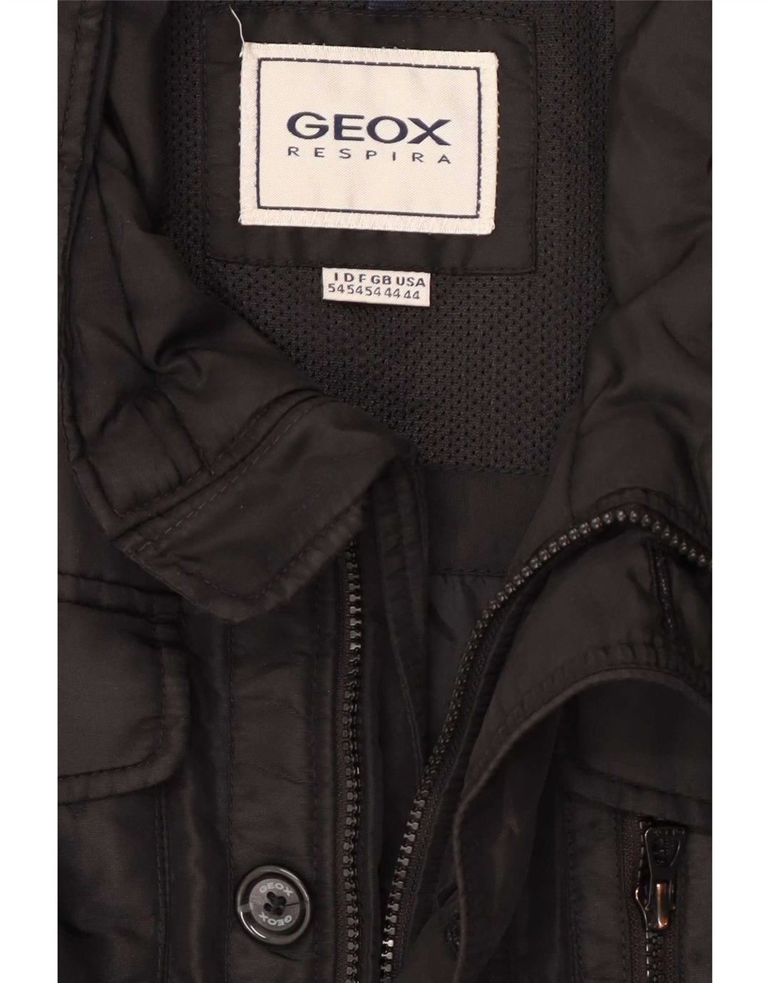 Jaqueta utilitária masculina Geox UK 44 2XL poliéster preto