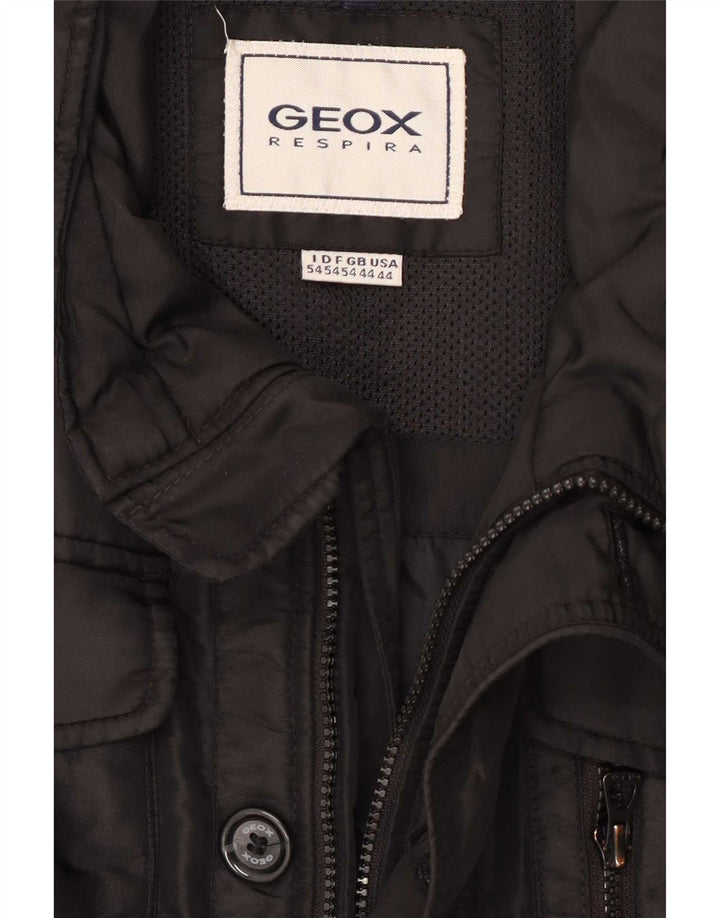 Jaqueta utilitária masculina Geox UK 44 2XL poliéster preto