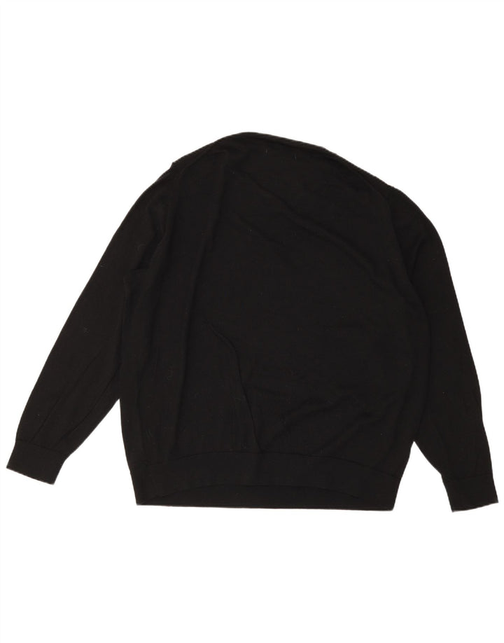 Suéter feminino MARKS & SPENCER com gola redonda UK 24 4XL preto