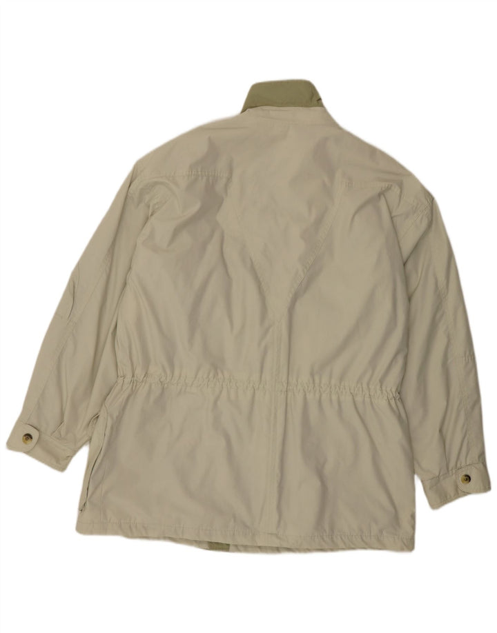 Jaqueta corta-vento masculina Sympatex UK 42 XL poliéster cinza
