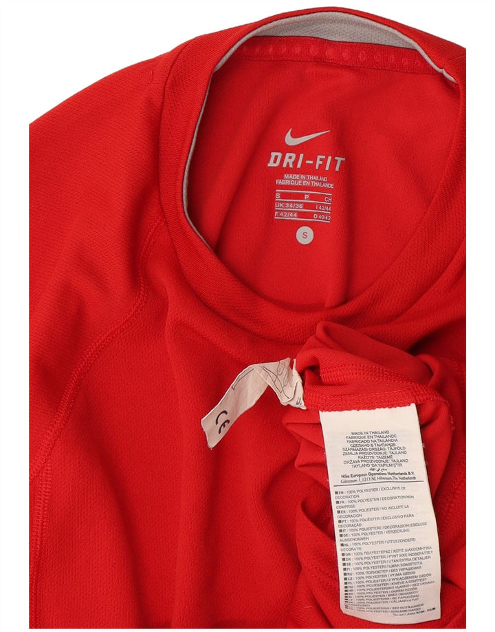 Camiseta Nike Masculina Dri Fit Top UK 34/36 Pequena Poliéster Vermelho