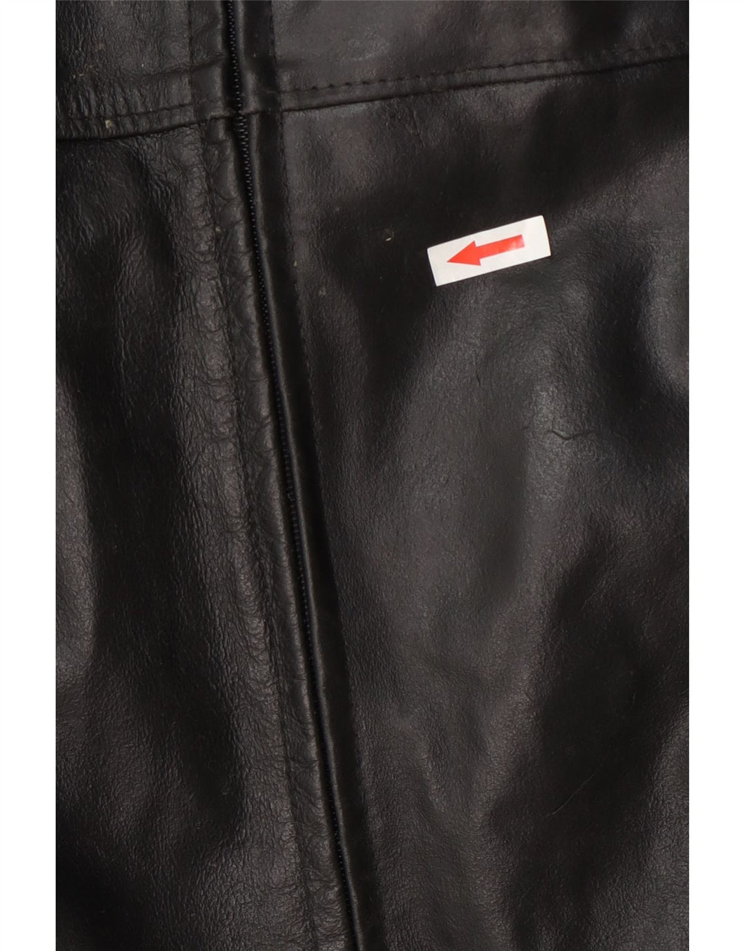 Jaqueta de couro masculina vintage UK 40 grande preta