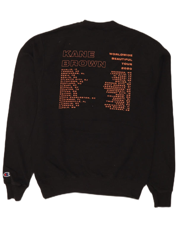 Campeão masculino Kane Brown moletom gráfico jumper pequeno algodão preto