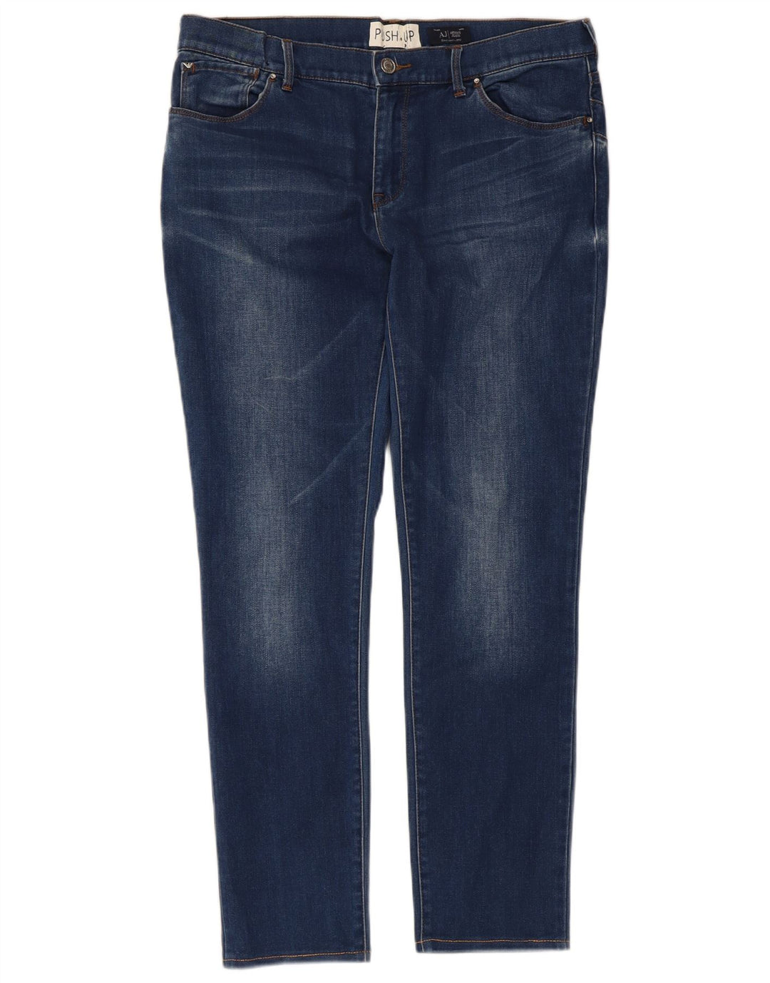 Armani feminino slim jeans W31 L27 algodão azul