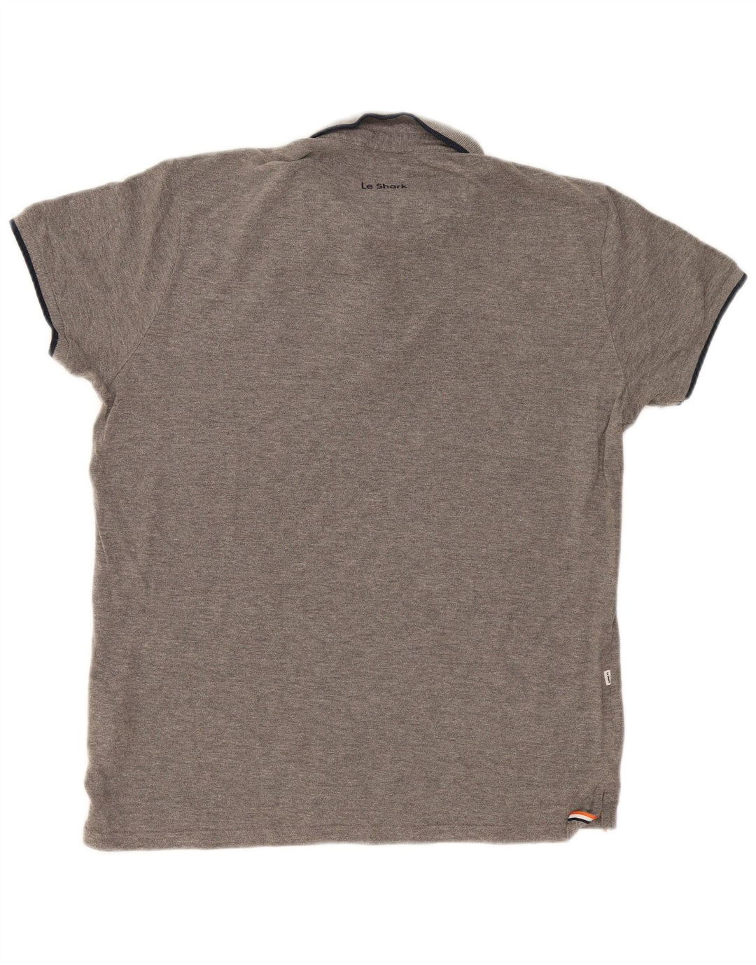 Camisa polo masculina Le Shark grande algodão cinza