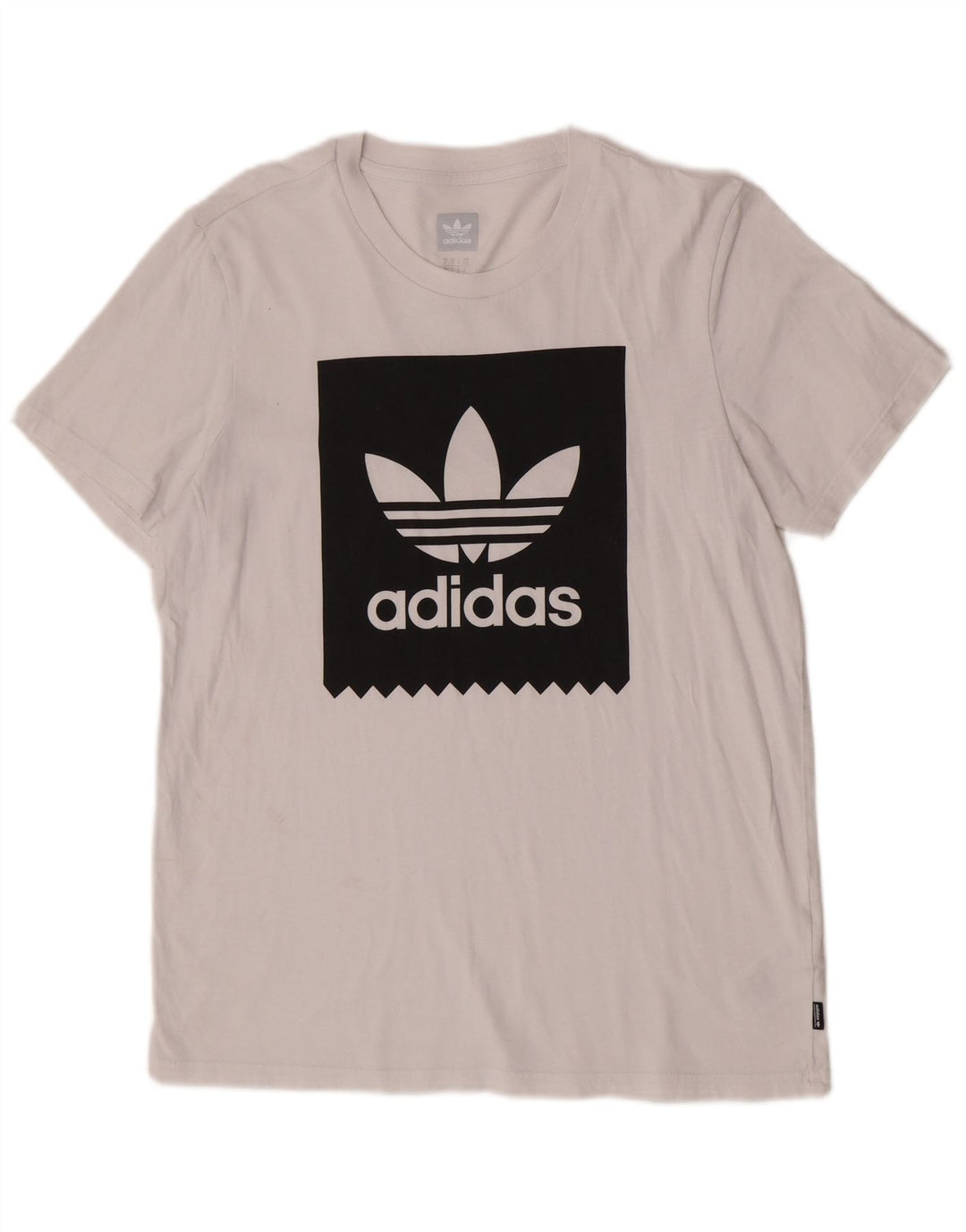 Adidas Mens Graphic T-Shirt Top Médio Algodão Branco