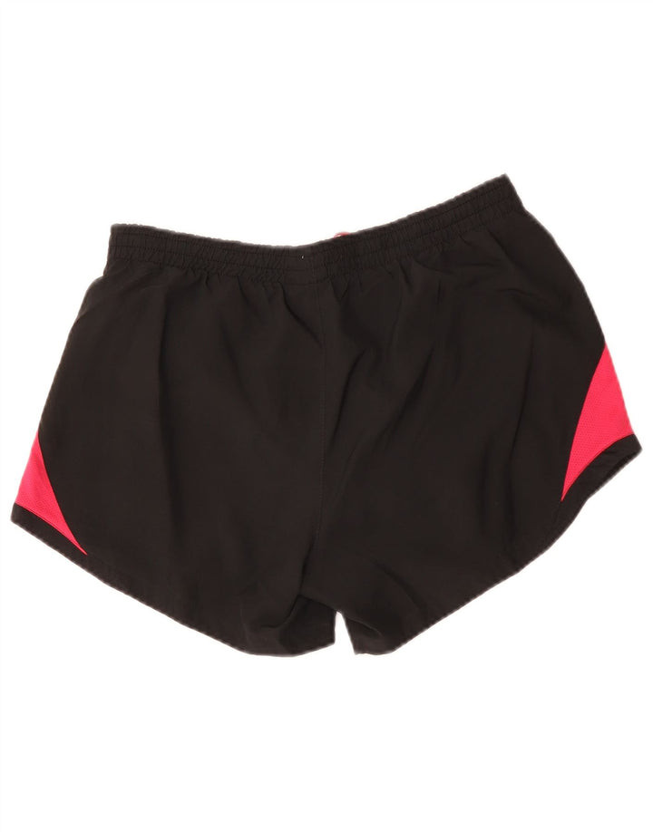 Shorts esportivos femininos NIKE UK 14 médio preto colorblock poliéster
