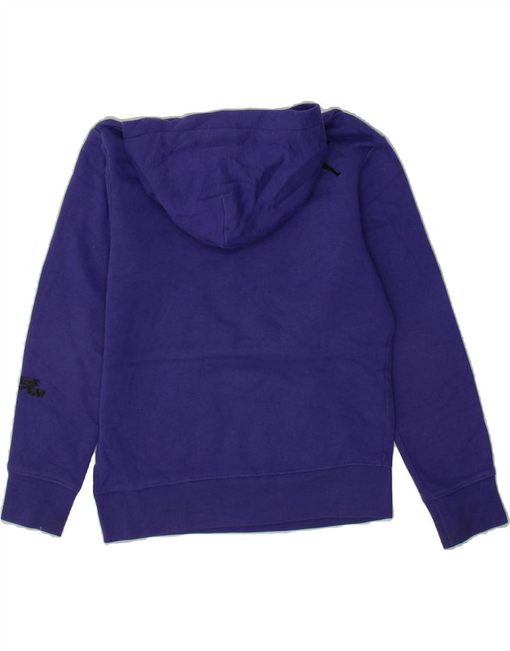 JORDAN Girls Graphic Hoodie Jumper 10-11 Years Medium Purple Vintage Jordan and Second-Hand Jordan from Messina Hembry 