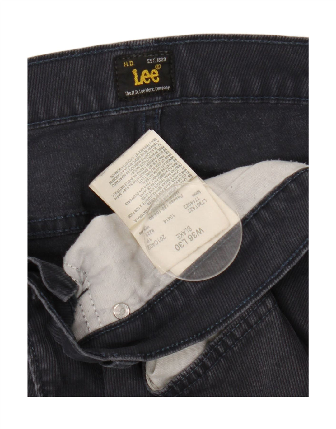 Lee Mens Blake Straight Jeans W36 L30 Azul Algodão