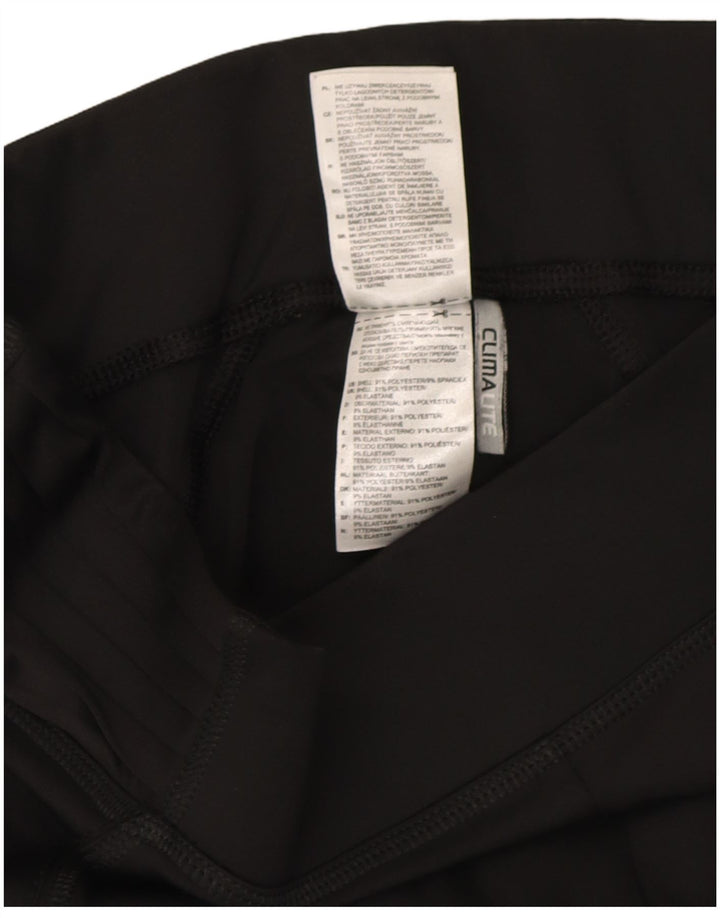 Calça de treino feminina Adidas UK 12/14 médio preto poliéster