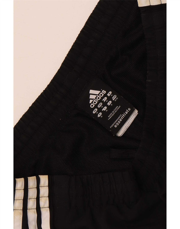 Shorts esportivos masculinos Adidas médio preto poliéster