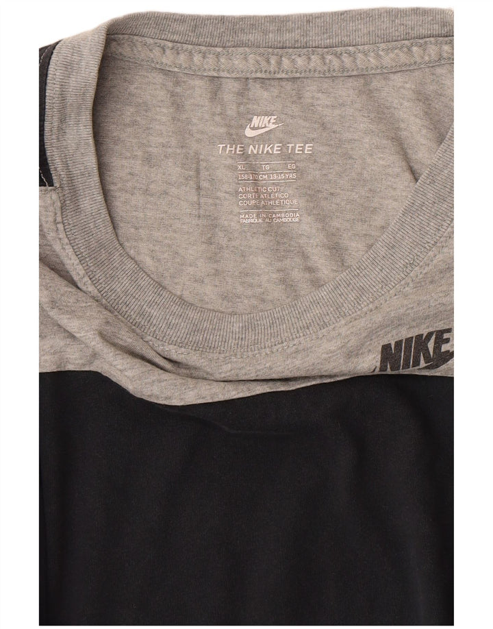 Camiseta Nike Menino Top 13-14 Anos XL Cinza Camuflagem