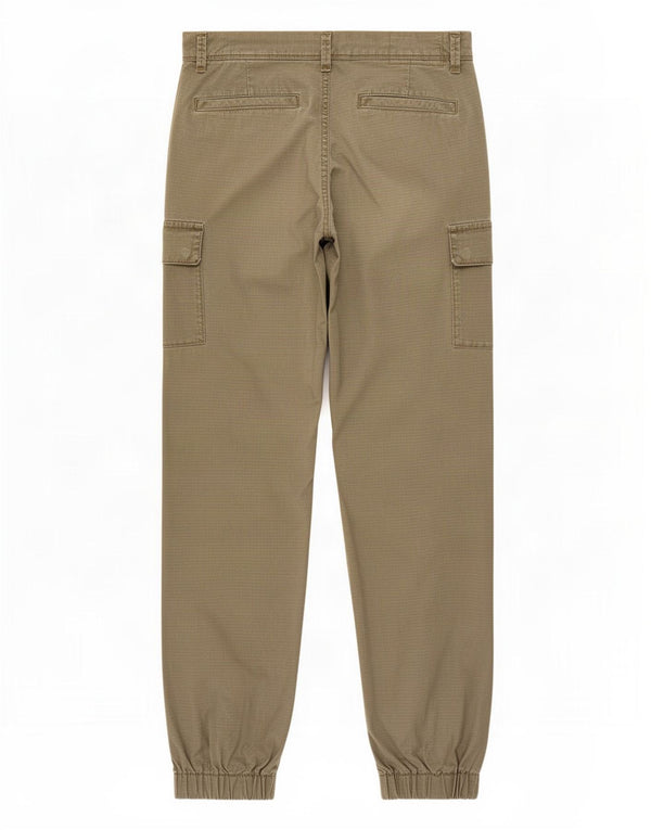 Sun68 Calças cargo femininas joggers 15-16 anos W28 L28 algodão cáqui